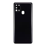 Back Cover With Camera Lens Compatible for Samsung Galaxy A21S (A217 / 2020) - Black
